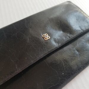 Vintage Leather Bosca Tri-Fold Wallet